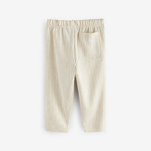 Load image into Gallery viewer, Ecru Off White Patterned Jersey 100% Cotton Joggers
