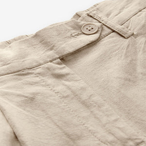 Natural Stay Smart Barrel Leg Linen Rich Trousers