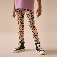 Load image into Gallery viewer, Bright Neutral Animal Print Leggings (3-12yrs)
