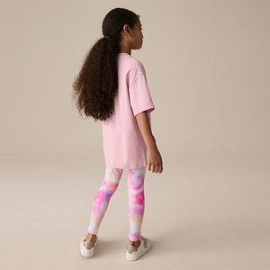 Pink Rainbow Swirl Leggings (3-12yrs)