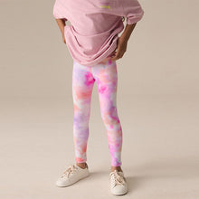Load image into Gallery viewer, Pink Rainbow Swirl Leggings (3-12yrs)
