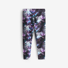 Load image into Gallery viewer, Purple/Black Swirl Leggings (3-12yrs)

