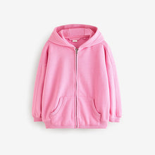 Load image into Gallery viewer, Blush Pink Zip Through Hoodie (3-12yrs)
