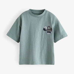 Black/White Short Sleeve T-Shirts 4 Pack