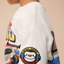 Load image into Gallery viewer, White Racecar Short Sleeve Transport T-Shirt
