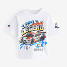 Load image into Gallery viewer, White Racecar Short Sleeve Transport T-Shirt
