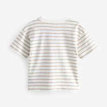 Load image into Gallery viewer, White Lion Short Sleeve Stripe T-Shirt
