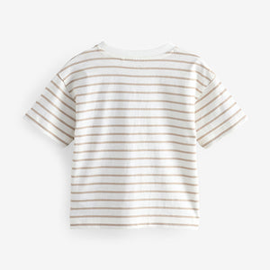 White Lion Short Sleeve Stripe T-Shirt