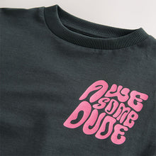 Load image into Gallery viewer, Black Awesome Simple Short Sleeve T-Shirt (3mths-6yrs)
