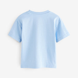 Blue Farm Short Sleeve 3D Padded Character T-Shirt