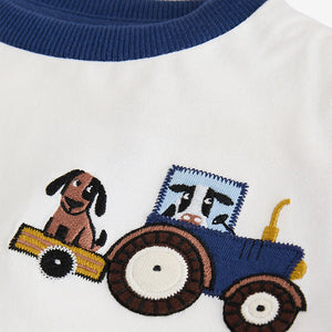 White Short Sleeve Transport T-Shirt