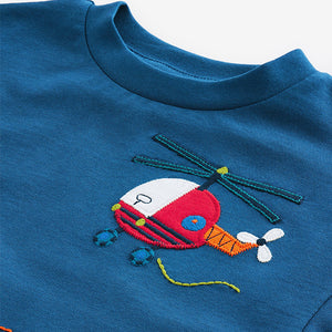 Blue/Navy Short Sleeve Transport T-Shirt