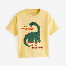 Load image into Gallery viewer, Yellow Short Sleeve Appliqué T-Shirt
