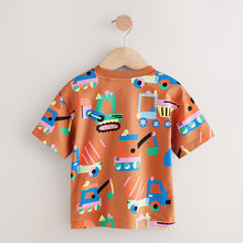 Load image into Gallery viewer, Rust Brown Diggers Short Sleeve All-Over Print T-Shirt
