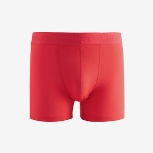 Bright Colour Blue/Green/Red 5 Pack Cotton Rich Trunk Boxers