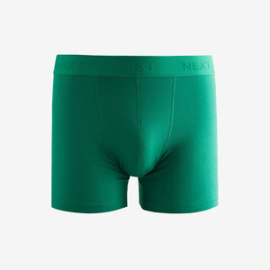Bright Colour Blue/Green/Red 5 Pack Cotton Rich Trunk Boxers