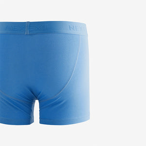Bright Colour Blue/Green/Red 5 Pack Cotton Rich Trunk Boxers
