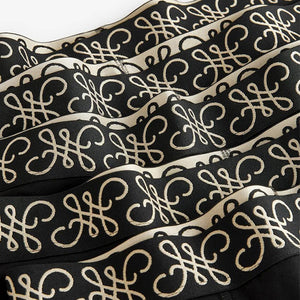 Black Metallic Pattern Waistband Trunks Boxers 5 Pack