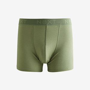 Green/Orange/Yellow 5 Pack Cotton Rich Trunk Boxers