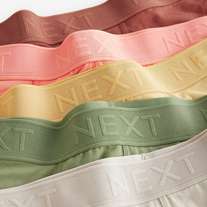Green/Orange/Yellow 5 Pack Cotton Rich Trunk Boxers