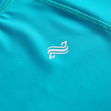 Load image into Gallery viewer, Blue Ombre Short Sleeve Rash Vest
