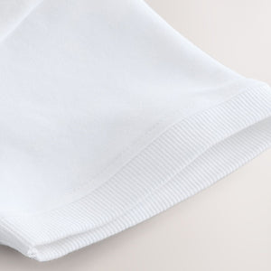 White Sub5cribe Graphic Print Heavyweight Short Sleeve T-Shirt