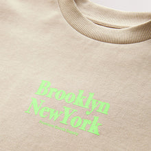 Load image into Gallery viewer, Stone Brooklyn Graphic Print Heavyweight Short Sleeve T-Shirt
