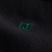 Load image into Gallery viewer, Inital Black Embroidered Lasting Fresh Socks 5 Pack
