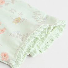 Load image into Gallery viewer, White and Sage Green Butterfly Baby Long Sleeve Top and Leggings

