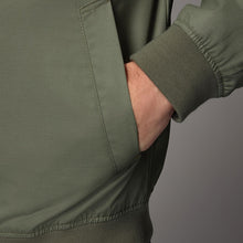Load image into Gallery viewer, Sage Green Shower Resistant Check Lining Harrington Jacket
