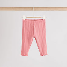 Load image into Gallery viewer, Blue/Pink Baby Leggings 4 Pack (0-12mths)
