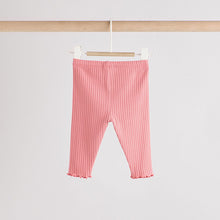 Load image into Gallery viewer, Blue/Pink Baby Leggings 4 Pack (0-12mths)
