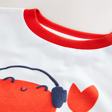 Load image into Gallery viewer, Red Crab Short Sleeve Graphic Print T-Shirt (3mths-6yrs)
