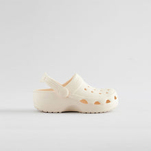 Load image into Gallery viewer, Neutral White Standard Fit (F) Clogs Sandals
