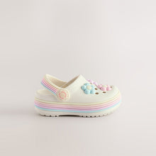 Load image into Gallery viewer, White Daisy Light Up Clogs
