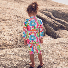 Load image into Gallery viewer, Rainbow Doodle Long Leg Sunsafe Swimsuit (6mths-6yrs)
