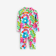 Load image into Gallery viewer, Rainbow Doodle Long Leg Sunsafe Swimsuit (6mths-6yrs)
