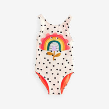 Load image into Gallery viewer, Ecru Spot Rainbow Swimsuit (6mths-6yrs)
