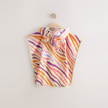 Load image into Gallery viewer, Bright Zebra Towelling 100% Cotton Poncho (9mths-6yrs)

