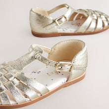 Load image into Gallery viewer, Gold Standard Fit (F) Fisherman Occasion Sandals
