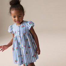Load image into Gallery viewer, Blue Tomato Stripe Button Up Summer Dress (3mths-6yrs)
