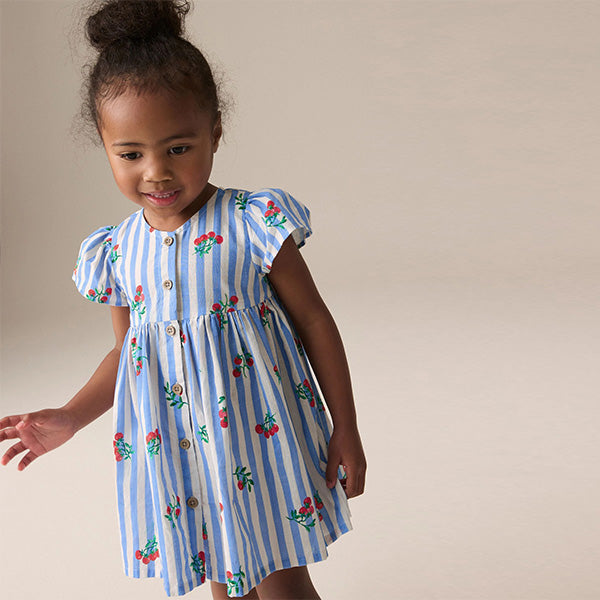 Blue Tomato Stripe Button Up Summer Dress (3mths-6yrs)