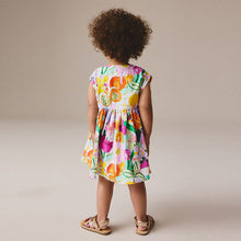 Load image into Gallery viewer, Multi Floral Button Through Summer Dress (3mths-6yrs)

