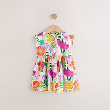 Load image into Gallery viewer, Multi Floral Button Through Summer Dress (3mths-6yrs)
