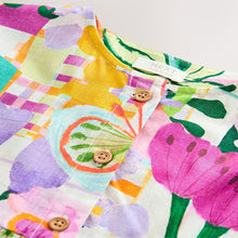 Load image into Gallery viewer, Multi Floral Button Through Summer Dress (3mths-6yrs)
