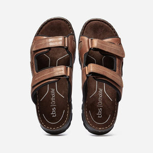 Mules Man Scratch Top Brown Leather