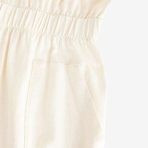 Cream 100% Cotton Summer Midi T-Shirt Dress