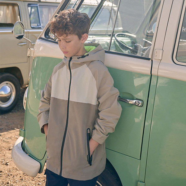 Neutral Waterproof Mesh Hooded Lined Anorak Jacket