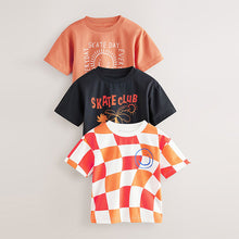 Load image into Gallery viewer, Mid Orange Short Sleeve T-Shirts 3 Pack (3mths-6yrs)
