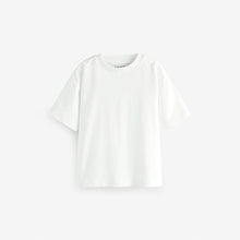 Load image into Gallery viewer, White Short Sleeve Plain T-Shirt (3mths-6yrs)
